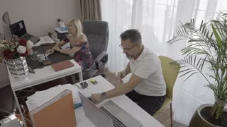 Fuck game at Office with Jasmine Rouge